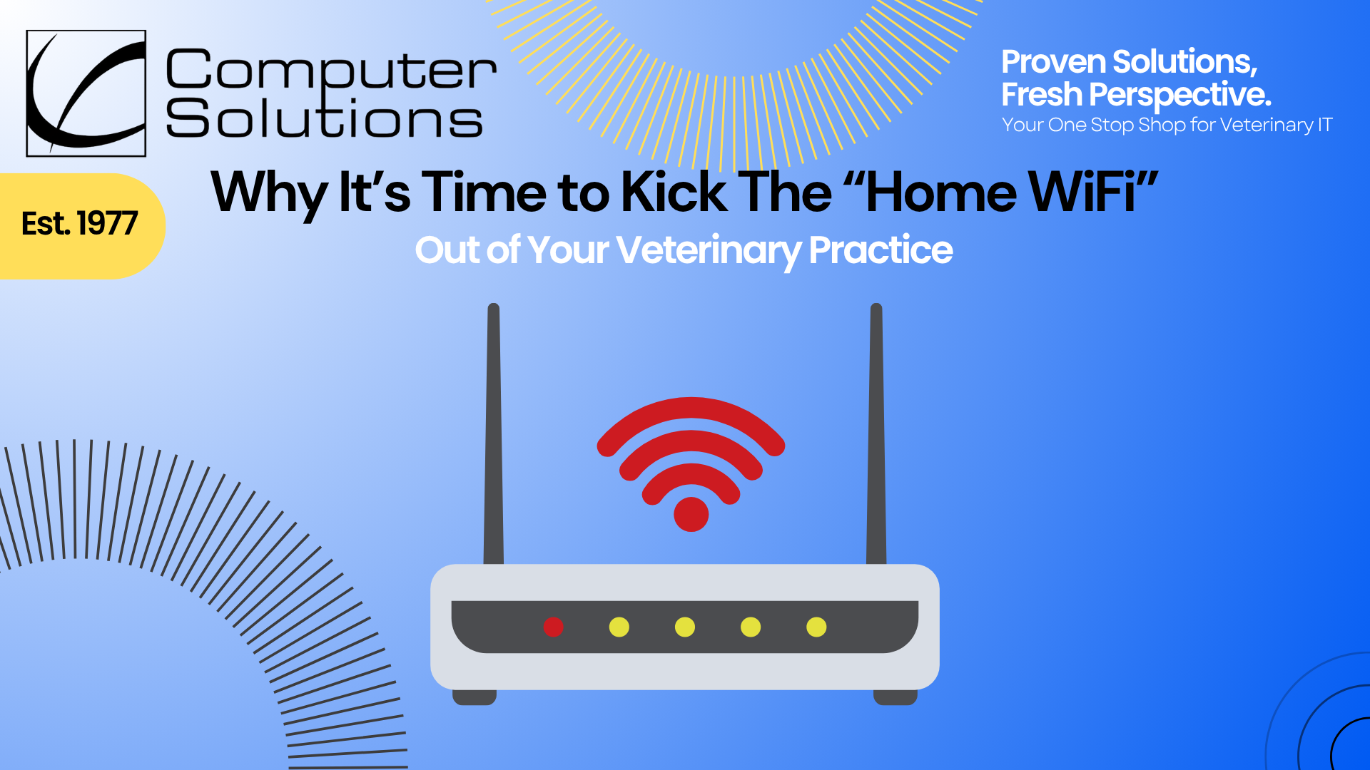 Computer Solutions, Veterinary Clinic WiFi Upgrade